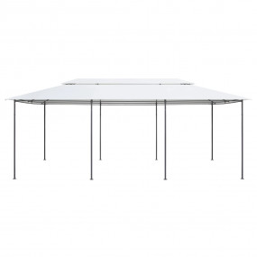 Gazebo White Tubular steel Large UV-resistant materials...