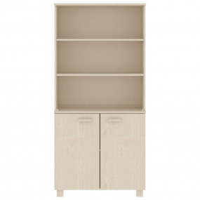 Highboard Set of 2 Honey brown Solid pine wood, MDF Sta...