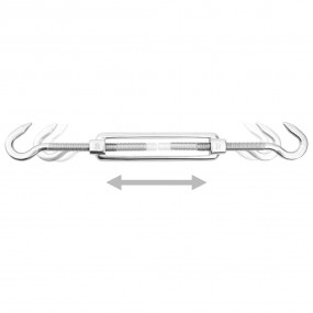 Sunshade Sail Mounting Kit Silver Stainless Steel (316)...