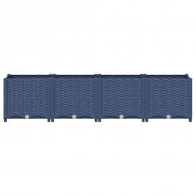 Raised Bed Blue grey Polypropylene 63 x 15.7 x 15 in Du...