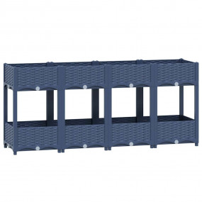Raised Bed Blue Grey Polypropylene Large Durable Plante...