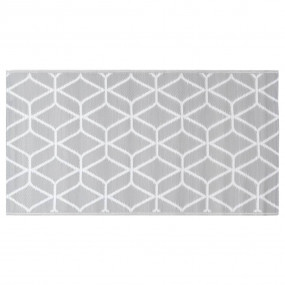 Outdoor Carpet Gray Polypropylene 63.0 x 90.6 in Patter...