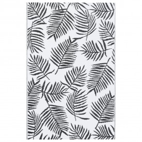 Outdoor Carpet White and Black Polypropylene Medium