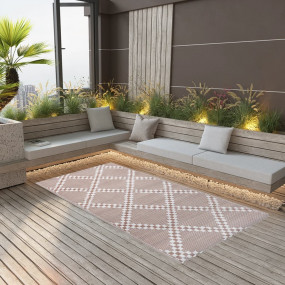 Outdoor Carpet Brown Polypropylene 63.0 x 90.6 in