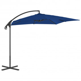 Cantilever Garden Parasol Azure Fabric, Steel Large Col...
