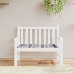 Garden Bench Cushion Grey Oxford Fabric 47.2 x 19.7 x 1...