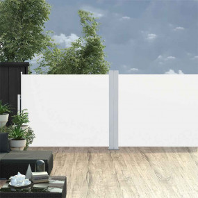Side Awning Cream Polyester with PU coating, Powder-coa...