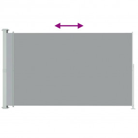 Side Awning Grey Polyester with PU coating, powder-coat...