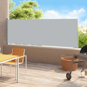 Side Awning Grey Polyester, powder-coated steel 70.9x11...