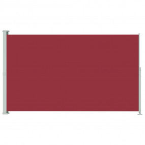 Side Awning Red Polyester 78.7 x 118.1 in Retractable