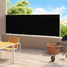 Side Awning Black and Grey Polyester with PU coating