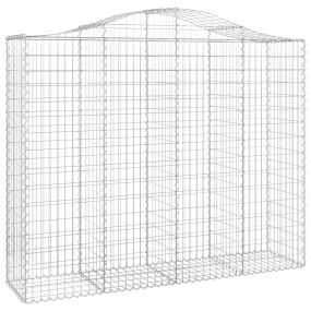 Gabion Basket Set of 18 Silver Galvanized iron Large