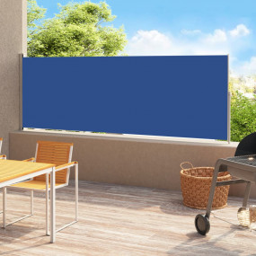 Side Awning Blue and grey Polyester with PU coating Lar...