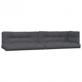 Pallet Cushion Set of 5 Anthracite 100% Polyester Large