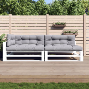 Pallet Cushion Set of 5 Grey Polyester