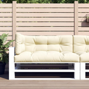 Pallet Cushion Set of 3 Cream Fabric (100% polyester) L...