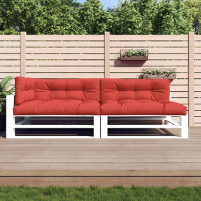 Pallet Cushion Set of 5 Red 100% polyester 47.2 x 15.7 ...