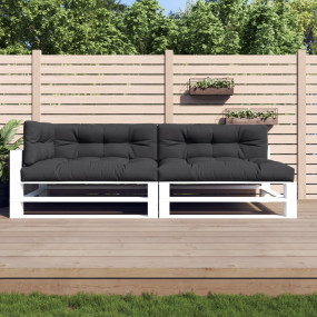 Pallet Cushion Set of 5 Black Fabric (100% polyester)