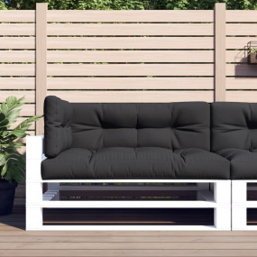 Pallet Cushion Set of 3 Black Fabric (100% polyester) L...
