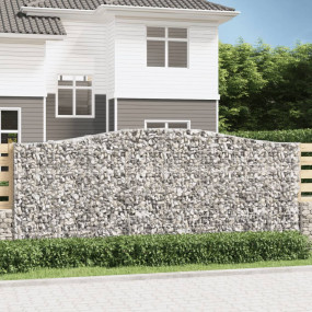 Gabion Basket Set of 10 Silver Galvanized iron Large Du...