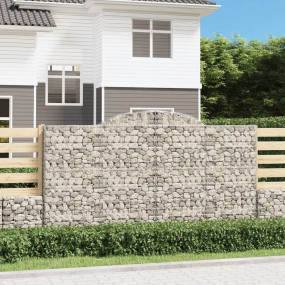 Gabion Basket Set of 17 Silver Galvanized iron Extra La...