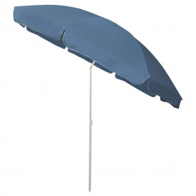 Beach Parasol Blue Polyester Large UV-resistant materia...