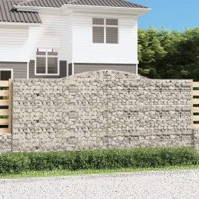 Gabion Basket Set of 10 Silver Galvanized iron Large Du...