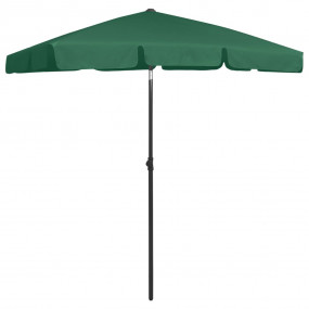 Beach Parasol Green Polyester 70.9 x 47.2 in Tiltable