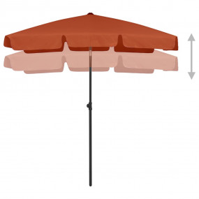 Beach Parasol Terracotta Polyester 70.9 x 47.2 in Tilta...