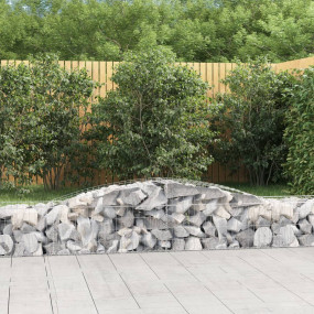 Gabion Basket Set of 20 Silver Galvanized iron Extra La...
