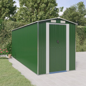 Garden Shed Green Galvanized Steel Medium Garden Shed