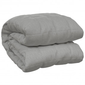 Weighted Blanket Gray Cotton Fabric, Polyester, Glass B...
