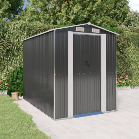 Garden Shed Anthracite Galvanized Steel Large Garden Sh...