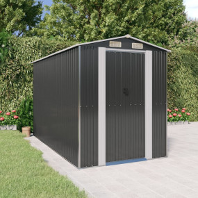 Garden Shed Anthracite Galvanized steel Spacious Garden...