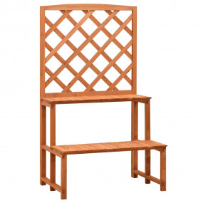 Planter Orange Solid firwood with a water-based finish