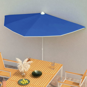 Garden Parasol Azure Blue 100% polyester, steel 70.9 x ...