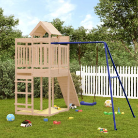 Outdoor Play-set Pine Wood Solid pine wood Large Outdoo...