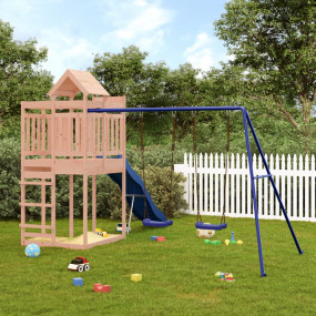 Outdoor Play-set Natural wood, blue Solid douglas wood,...
