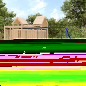 Outdoor Play-set Pine Solid Pine Wood Large Durable