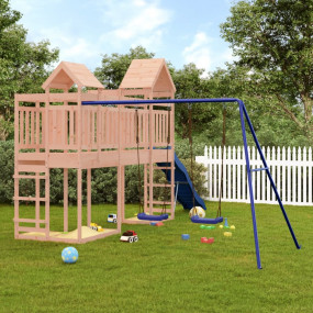 Outdoor Play-set Natural Wood, Blue
