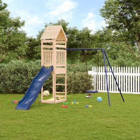 Outdoor Play-set Natural pine, Blue Solid pine wood, Po...