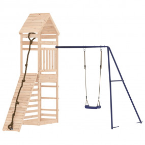 Outdoor Play-set Natural pine, Blue Solid pine wood Lar...