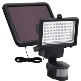 Solar Spotlight Black Plastic Water-resistant materials