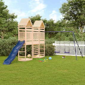 Outdoor Play-set Natural Pine Solid Pine Wood Large