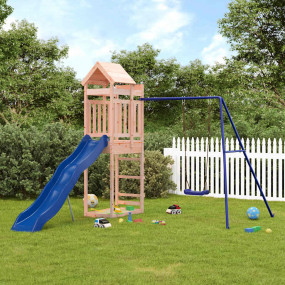 Outdoor Play-set Natural Wood, Blue