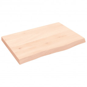 Table Top Medium brown oak Solid oak 23.6x15.7x1.6 in