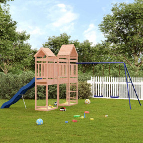 Outdoor Play-set Natural Wood Solid Douglas wood Large ...