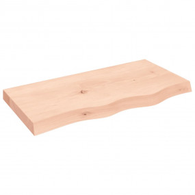 Table Top Medium brown Solid oak wood 31.5x15.7 in Tabl...