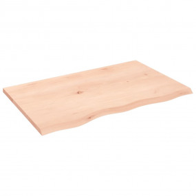 Table Top Medium brown Untreated solid oak wood 31.5 x ...