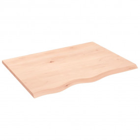 Table Top Medium Brown Solid Oak Wood (Untreated) Mediu...